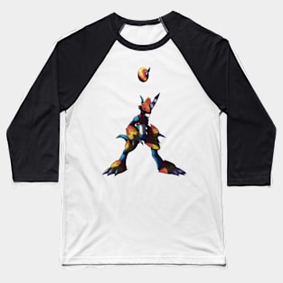 Flamedramon Baseball T-Shirt